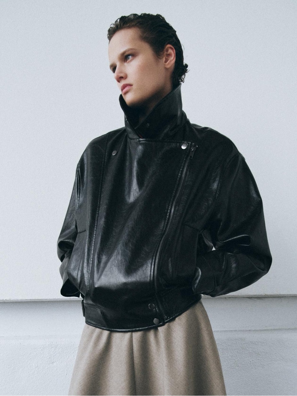 NWT ZW COLLECTION FAUX LEATHER JACKET